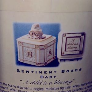 Lenox sentiment box Baby Blessing